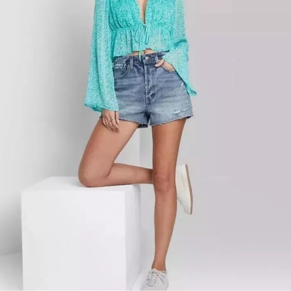 Highest Rise Cutoff Jean Shorts  Wild Fable Medium Wash